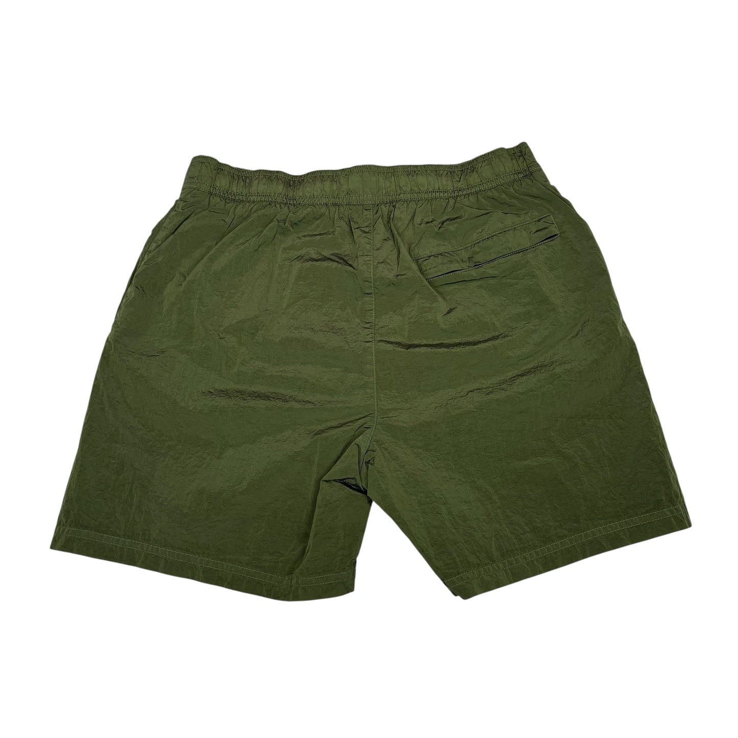 Stone Island Sage Green Nylon Metal Patch Logo Long Swim Shorts