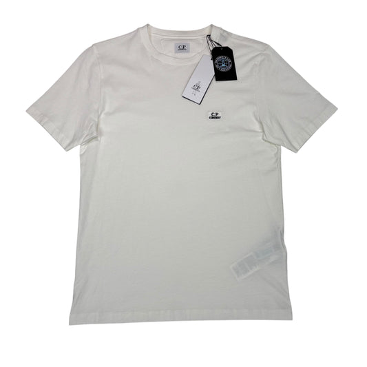 CP Company White Box Logo Embroidery Tshirt