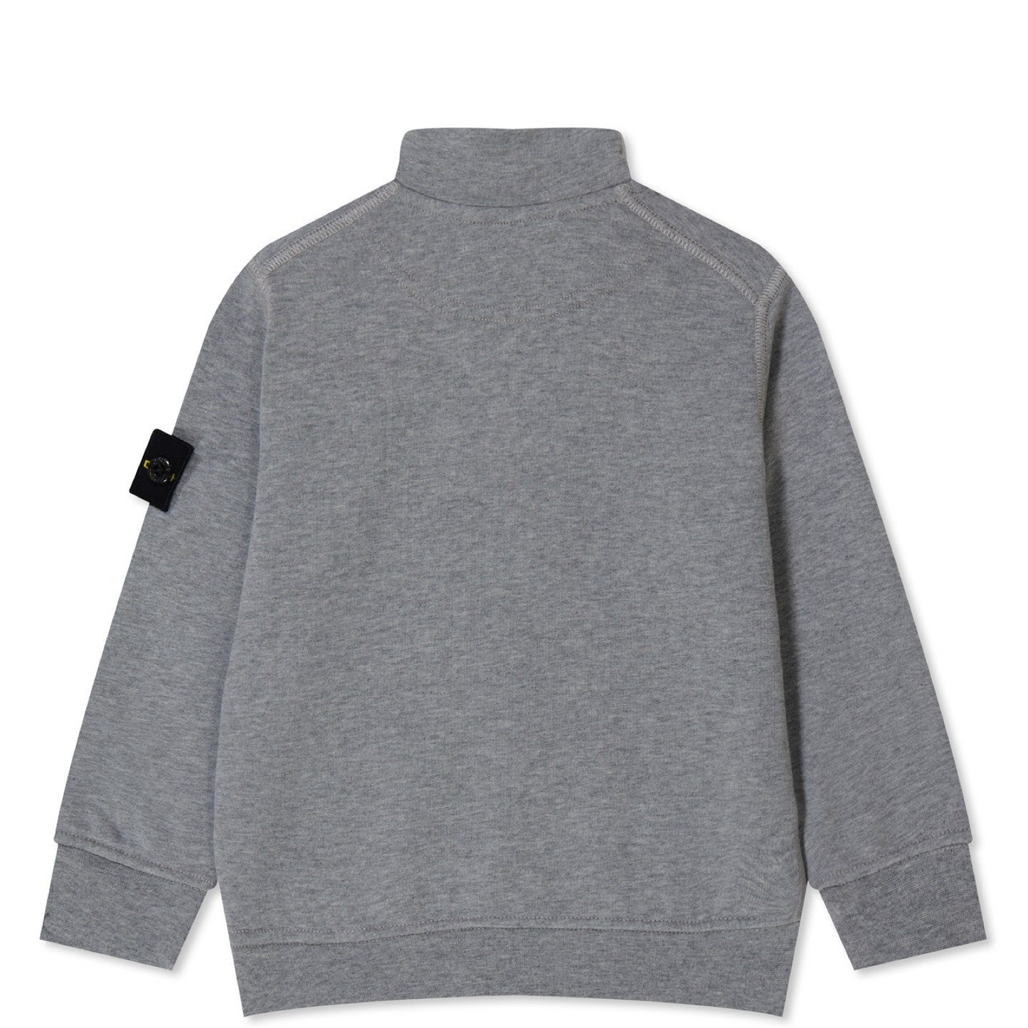 Stone Island Junior Grey 1/4 Zip Sweatshirt