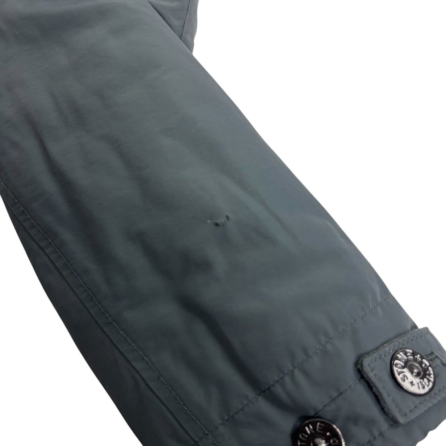 Stone Island Stone Grey Micro Reps with Primaloft Insulation Technology Hood Spell Put Jacket