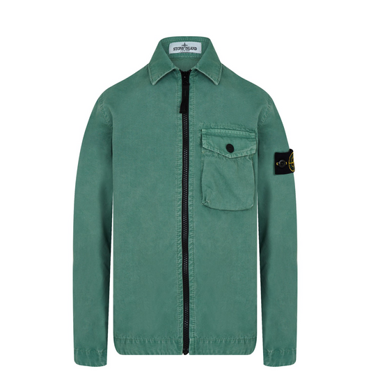 Stone Island Junior Zip Canvas Overshirt