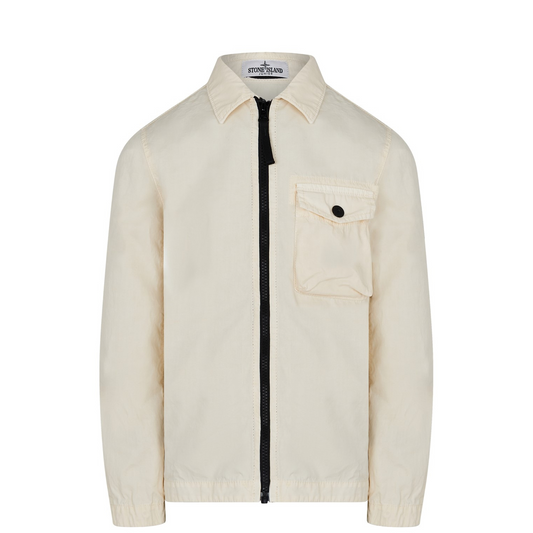 Stone Island Junior Zip Canvas Overshirt