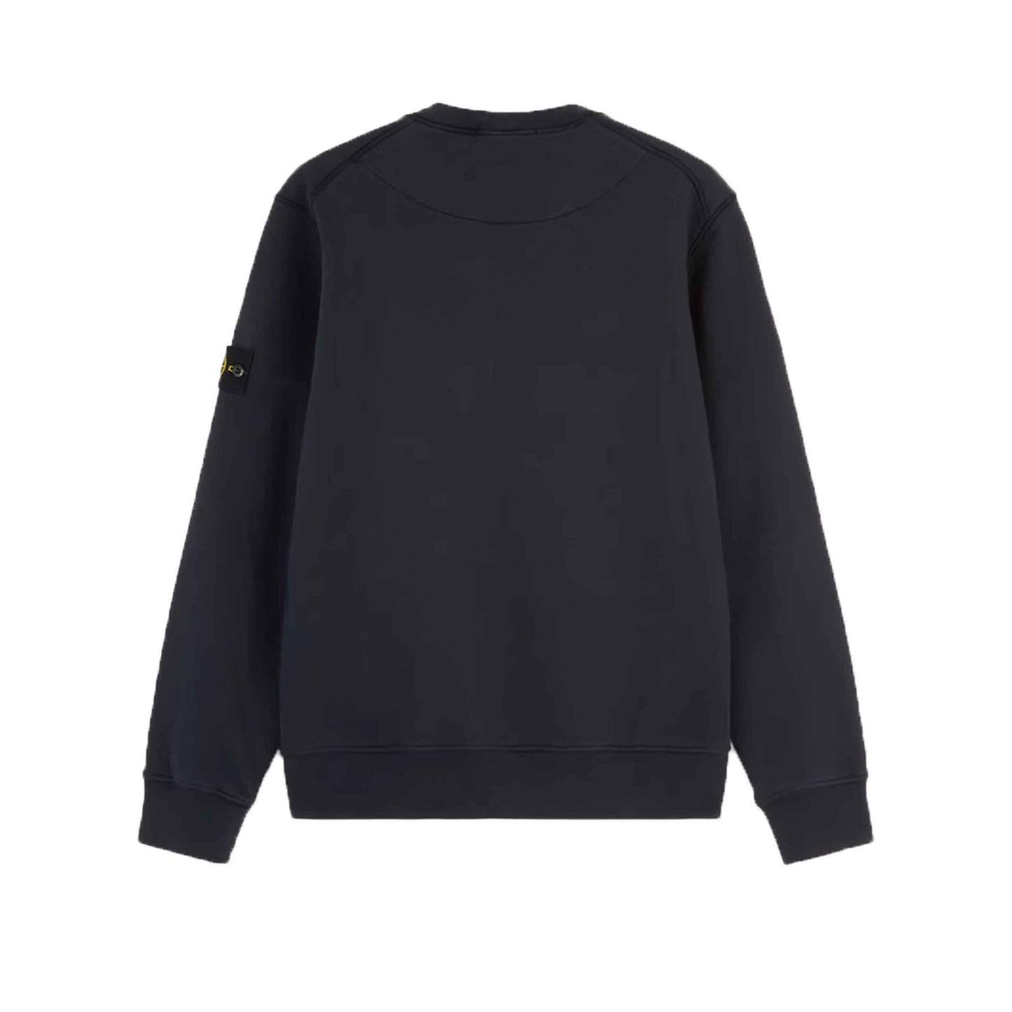 Stone Island Organic Cotton Fleece Crewneck Sweatshirt in Navy