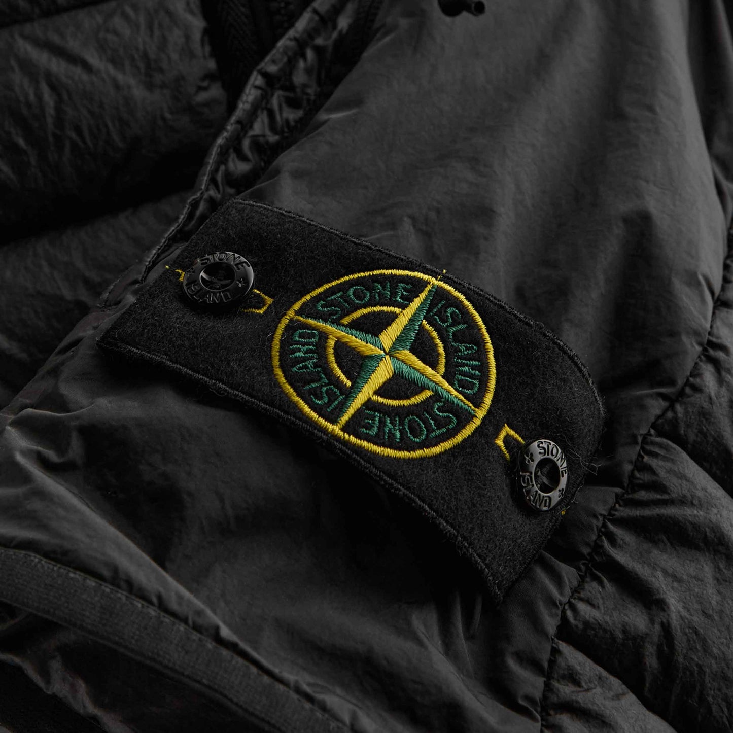 Stone Island Supima Cotton Twill Stretch-TC Overshirt in Black