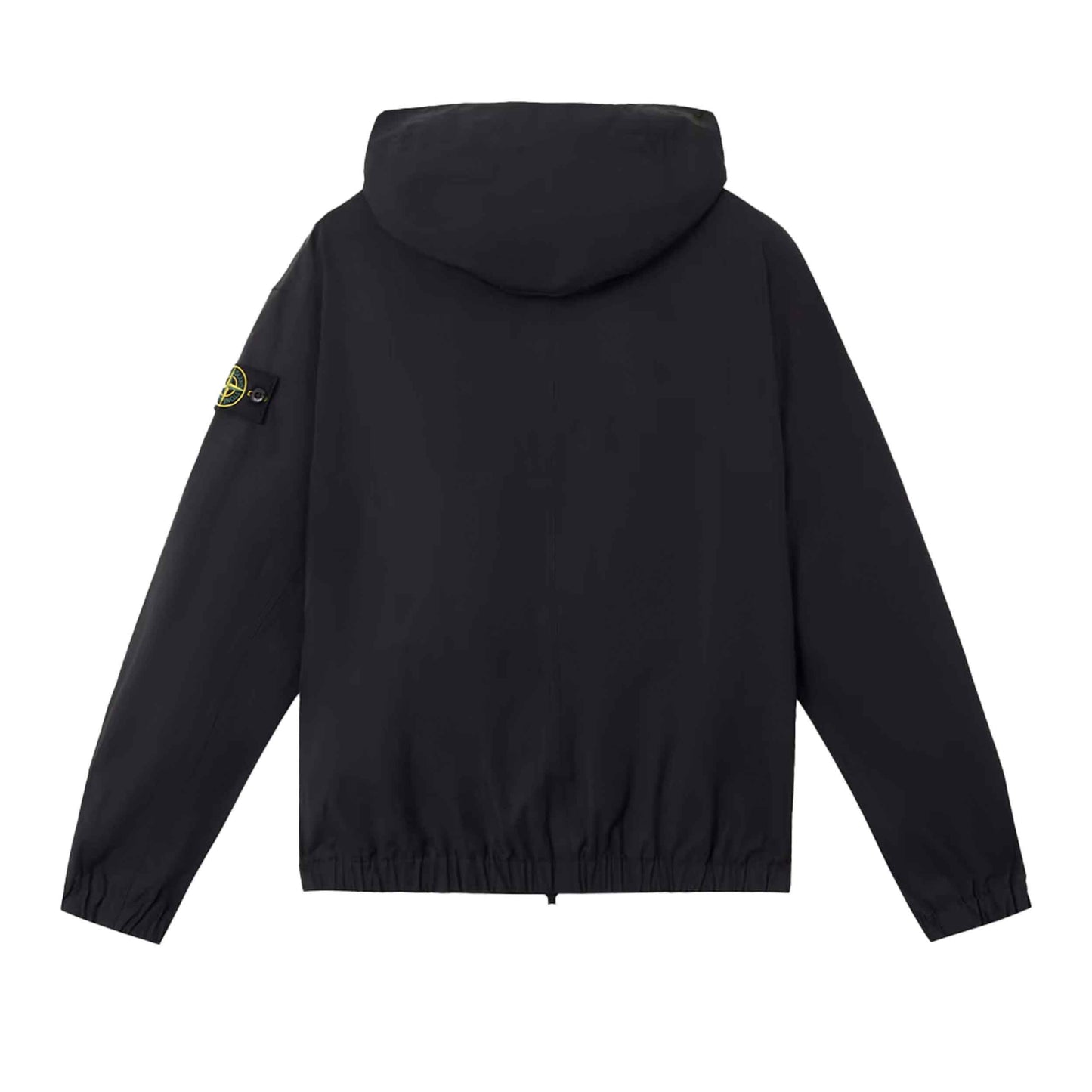 Stone Island Supima Cotton Canvas Hooded Jacket in Black