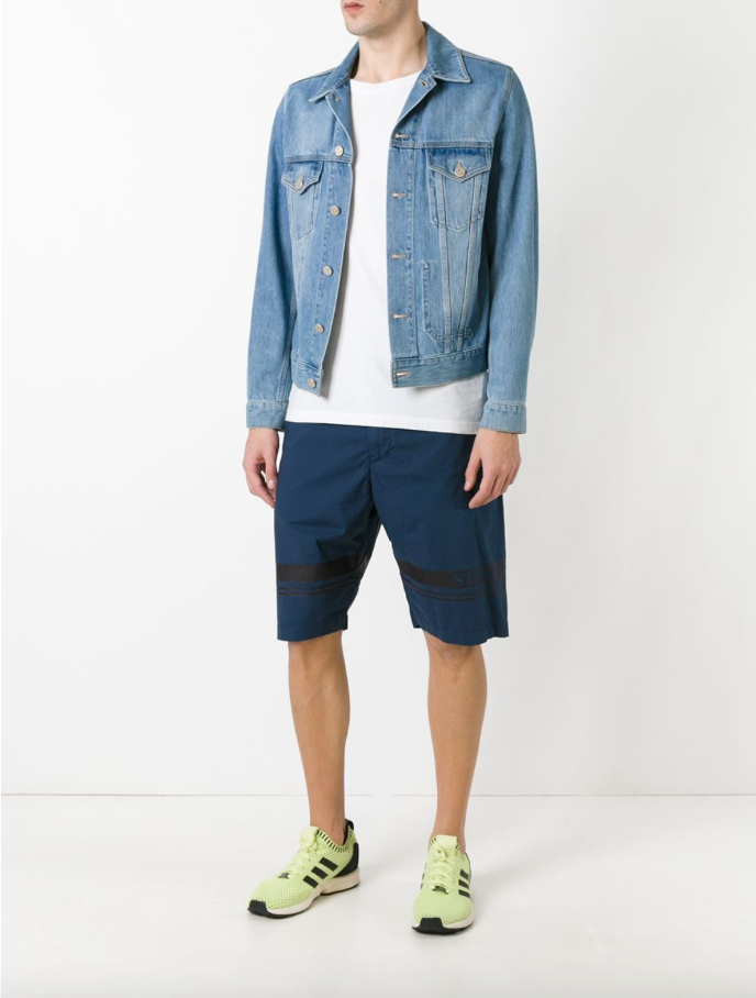 Stone Island logo print shorts