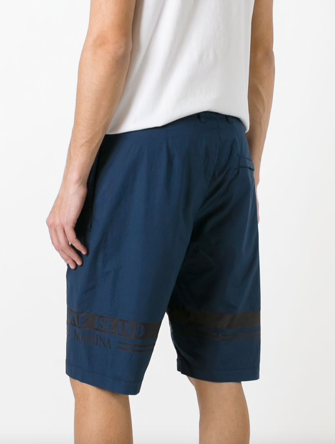 Stone Island logo print shorts