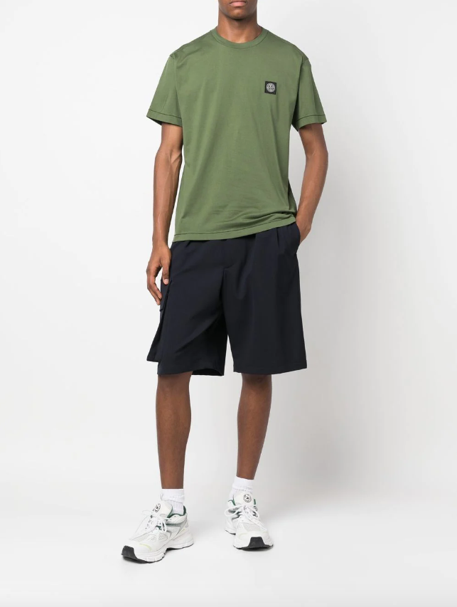 Stone Island Compass-motif cotton T-shirt