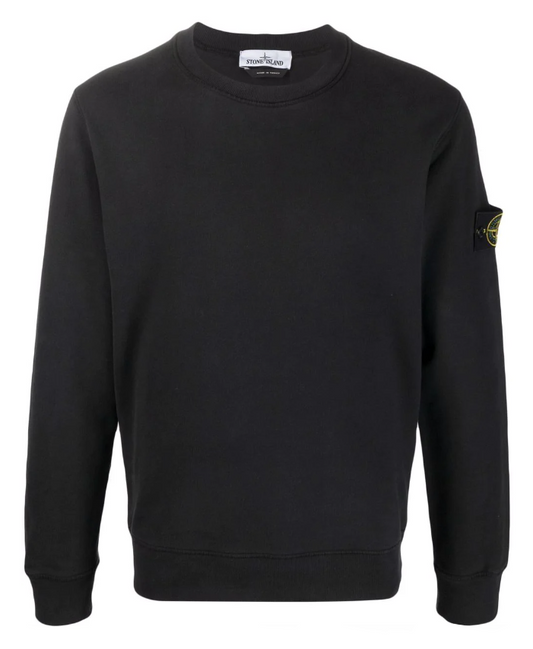 Stone Island logo patch sweatshirt