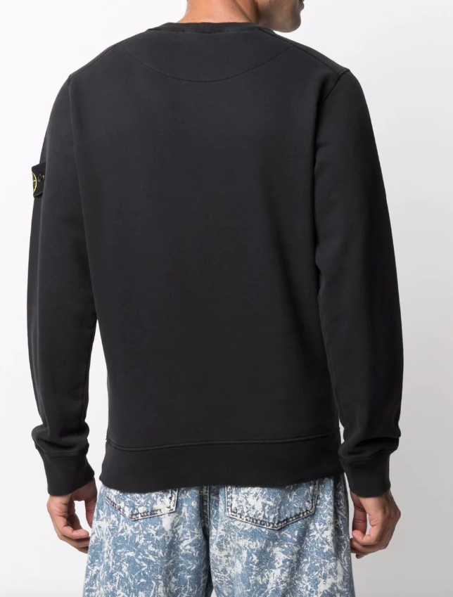 Stone Island logo patch sweatshirt