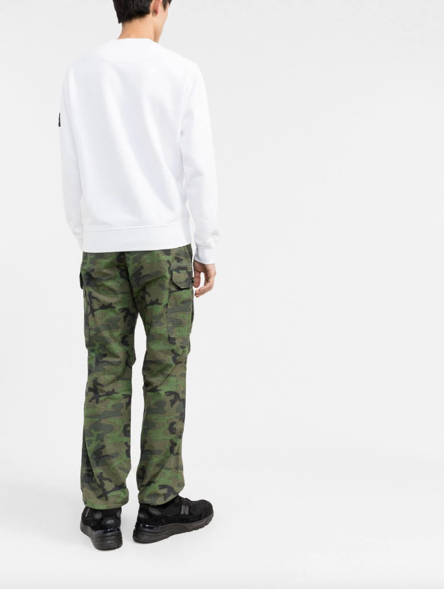 Stone Island logo patch sweatshirt