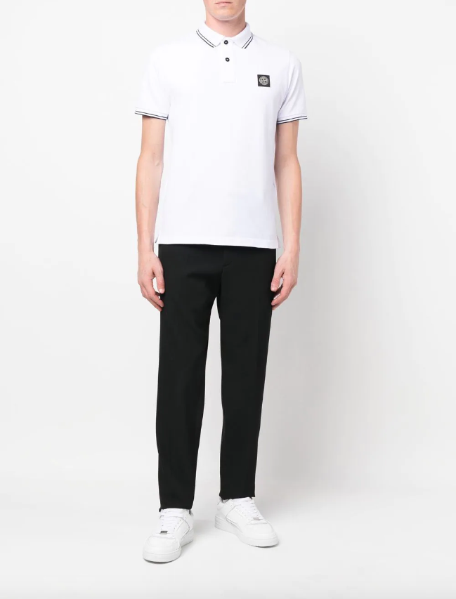 Stone Island Compass-patch polo shirt