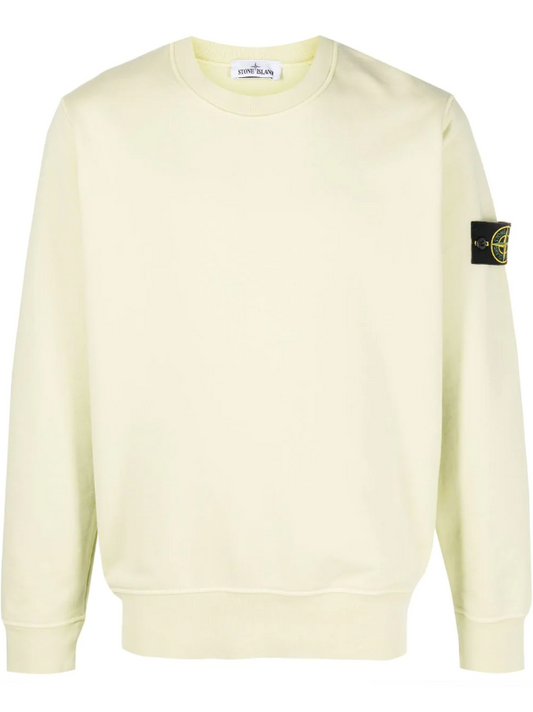 Stone Island Compass logo-patch crew-neck sweatshirt