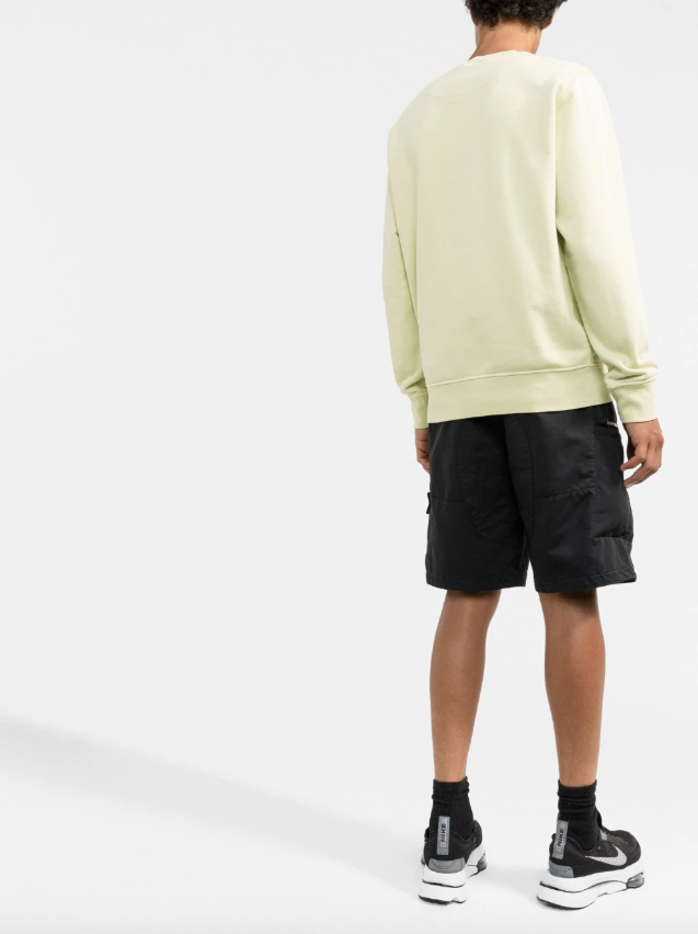 Stone Island Compass logo-patch crew-neck sweatshirt
