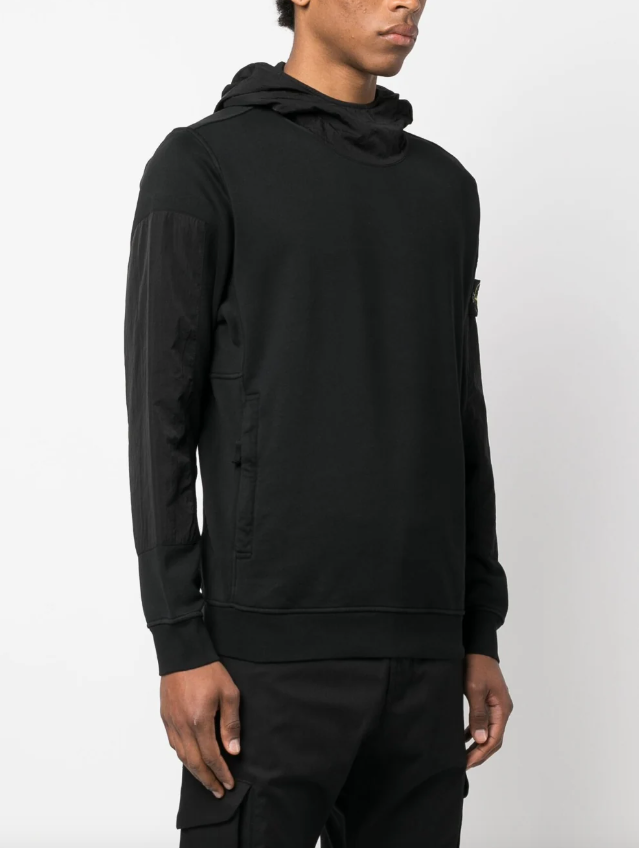 Stone Island Compass 63854 hooded sweatshirt in cotton fleece