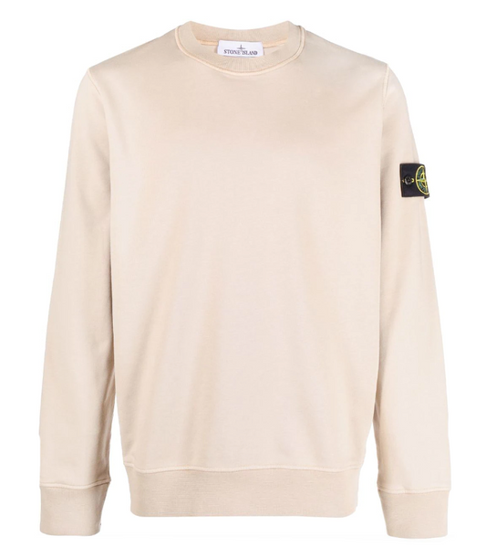 Stone Island Compass logo-patch crew-neck sweatshirt