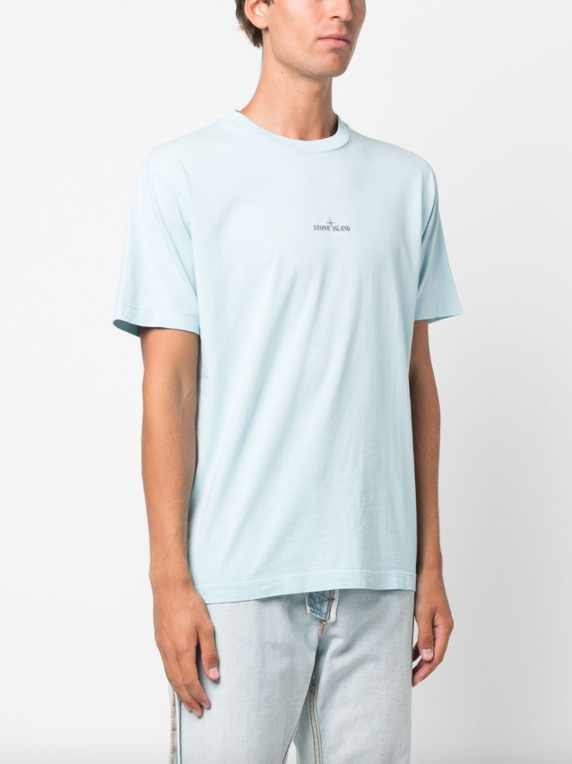 Stone Island logo-print cotton T-shirt