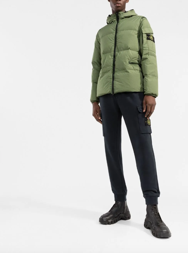 Stone Island Compass-patch padded jacket