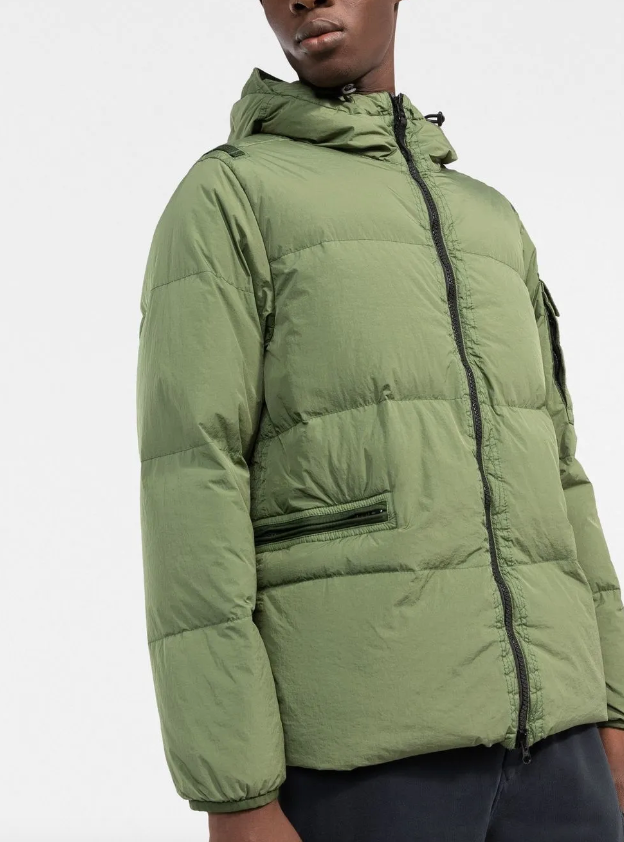 Stone Island Compass-patch padded jacket