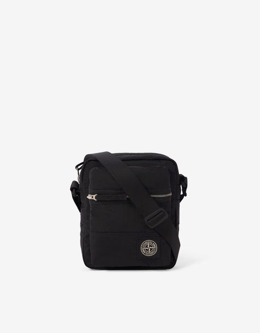 Stone Island Black Nylon Metal Pouch Bag
