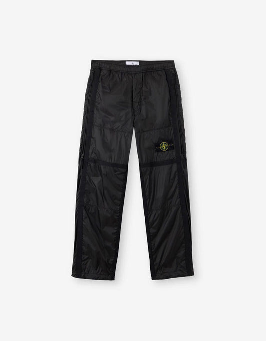 Stone Island Black Ripstop Light HT Nylon Trousers