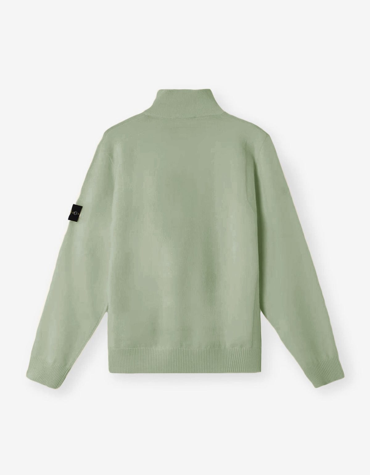 Stone Island Green Half-Button Sweater