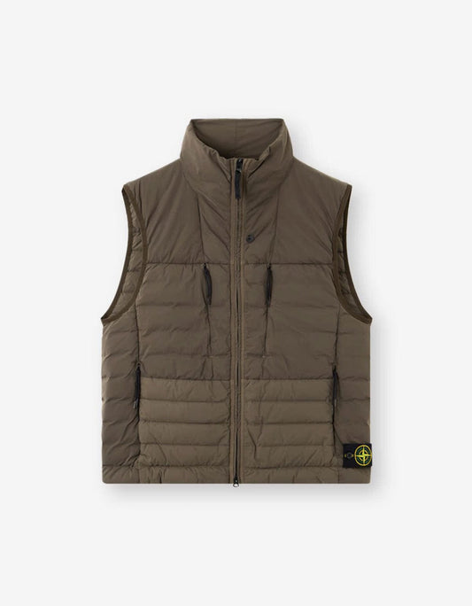 Stone Island Green Seamless Tunnel Nylon Down-TC Vest