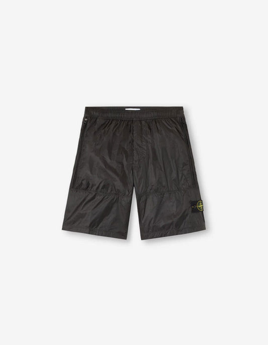 Stone Island Grey Ripstop Light HT Nylon Shorts