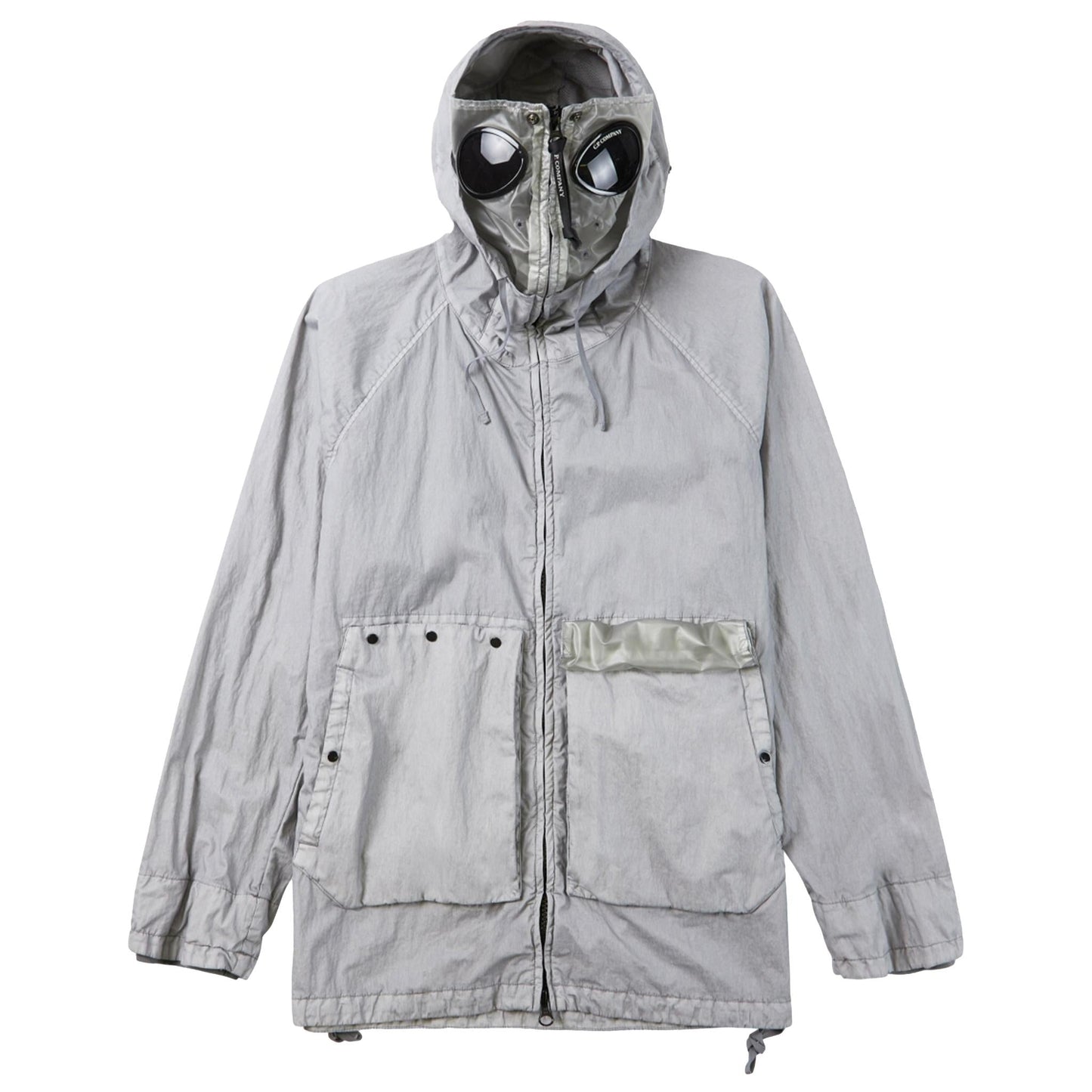 C.P. Company 50 Fili Mixed Gum Goggle Jacket in Drizzle Grey