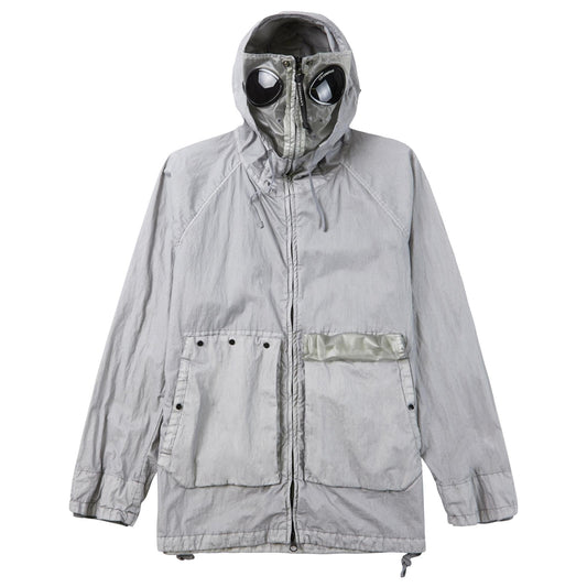 C.P. Company 50 Fili Mixed Gum Goggle Jacket in Drizzle Grey