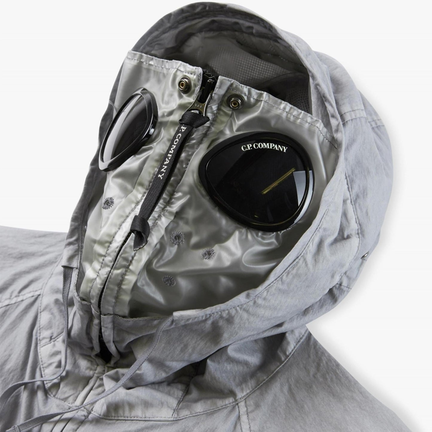 C.P. Company 50 Fili Mixed Gum Goggle Jacket in Drizzle Grey