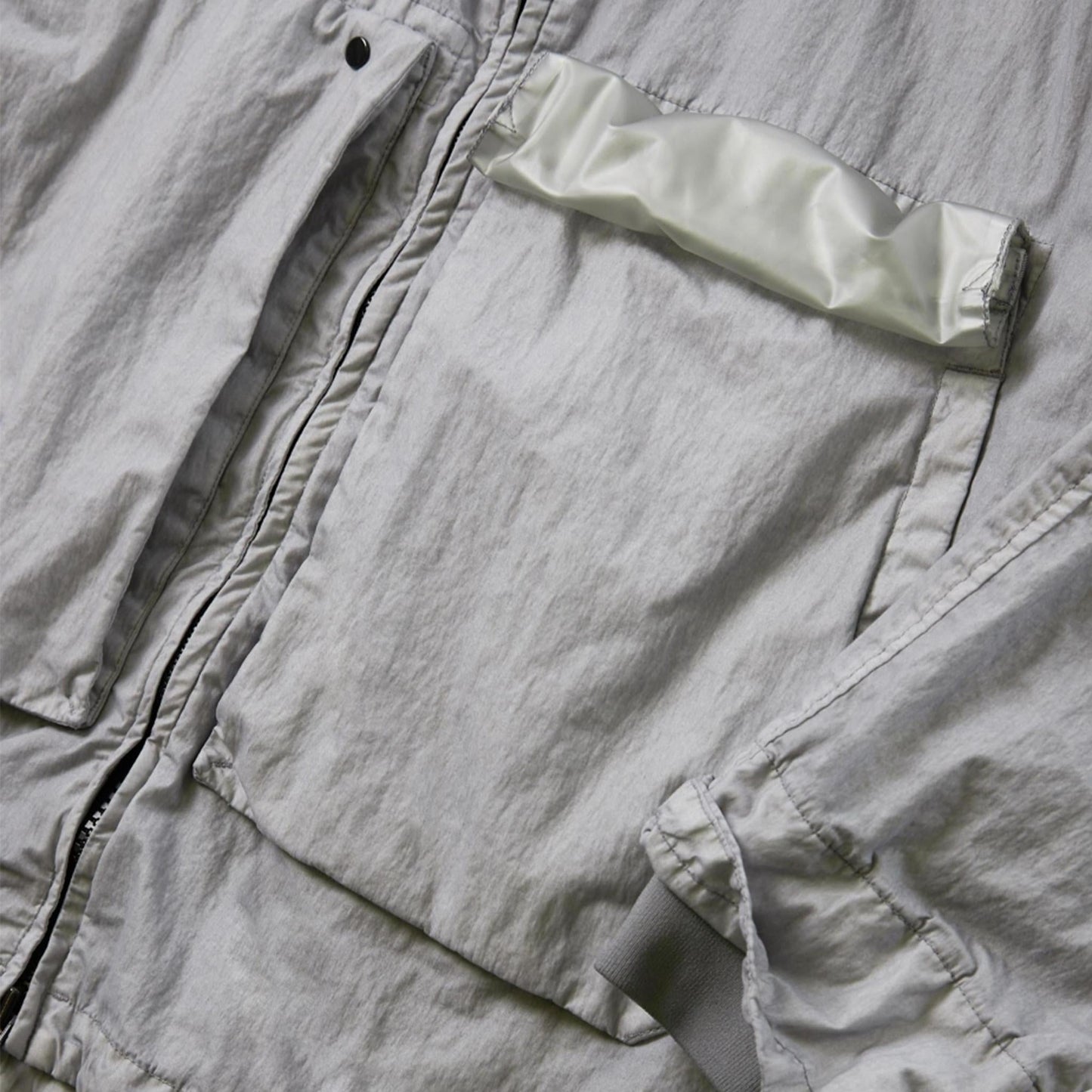 C.P. Company 50 Fili Mixed Gum Goggle Jacket in Drizzle Grey