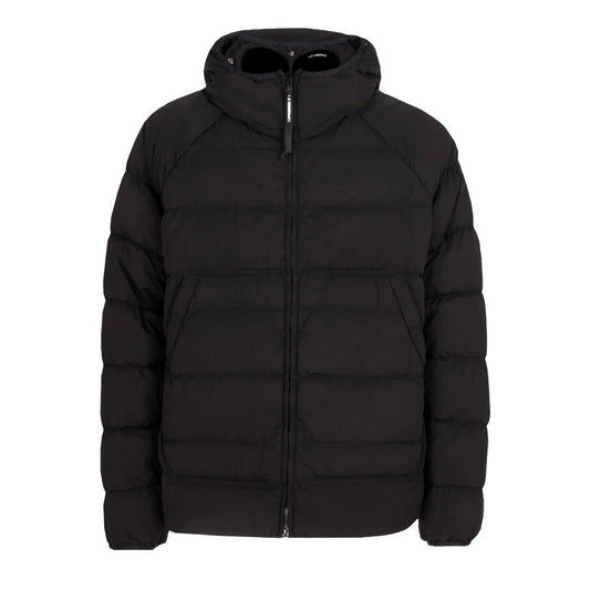 C.P. Company Chrome-R Goggle Down Jacket in Black