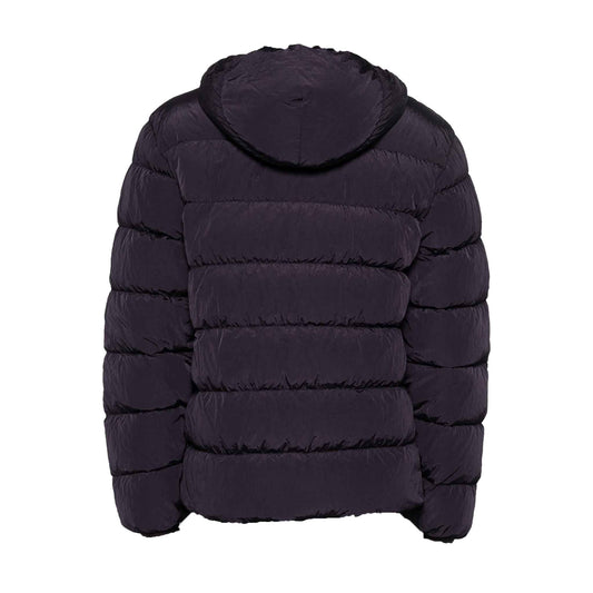 C.P. Company Chrome-R Goggle Down Jacket in Nightshade- Purple