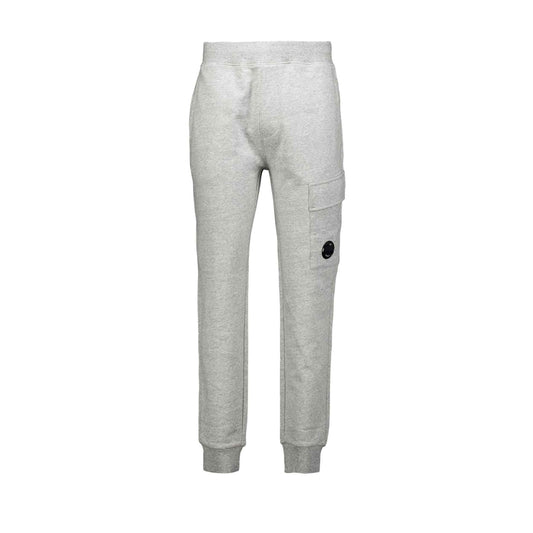 C.P. Company Diagonal Raised Fleece Cargo Sweatpants in Greystone Melange