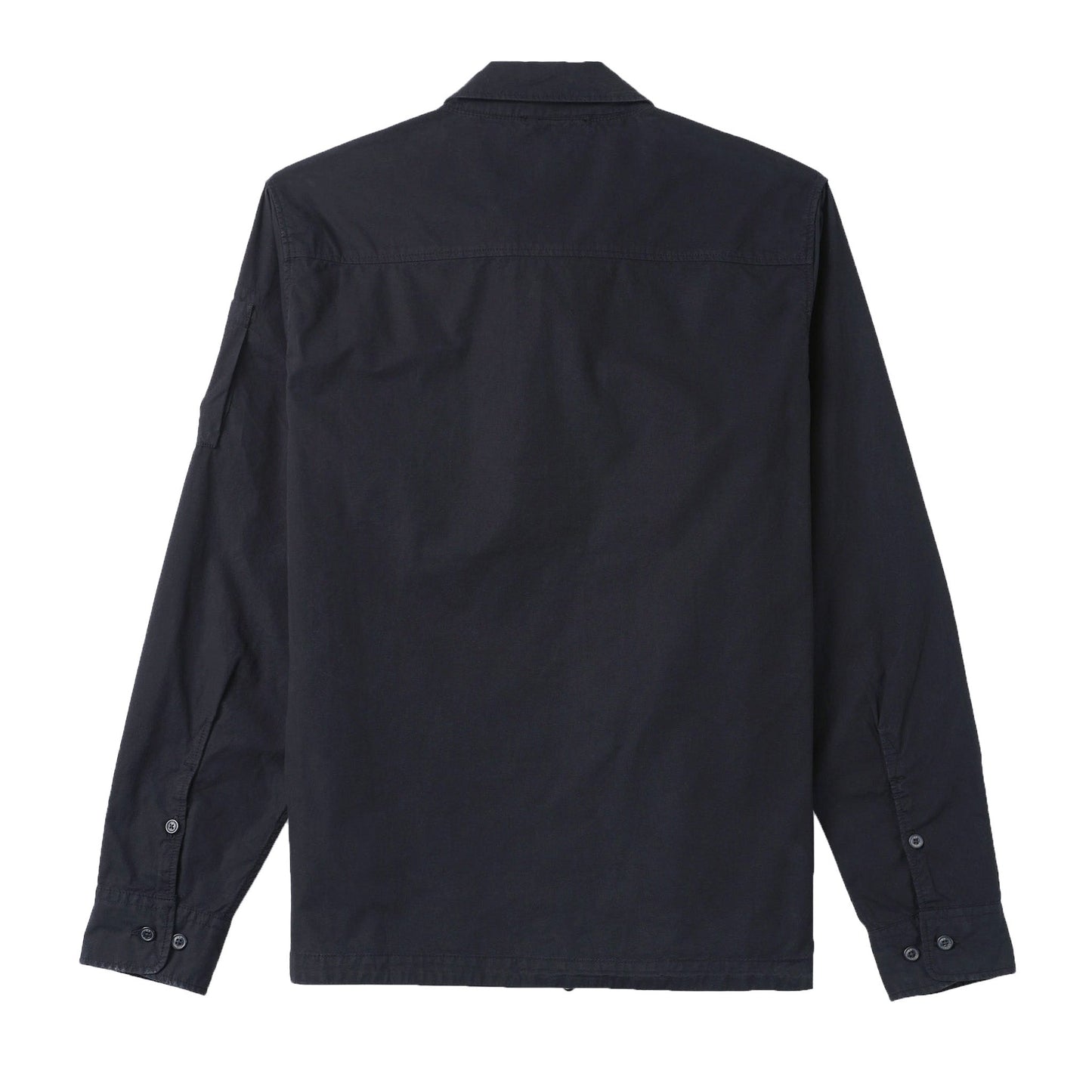 C.P. Company Gabardine Zipped Overshirt in Total Eclipse- Navy
