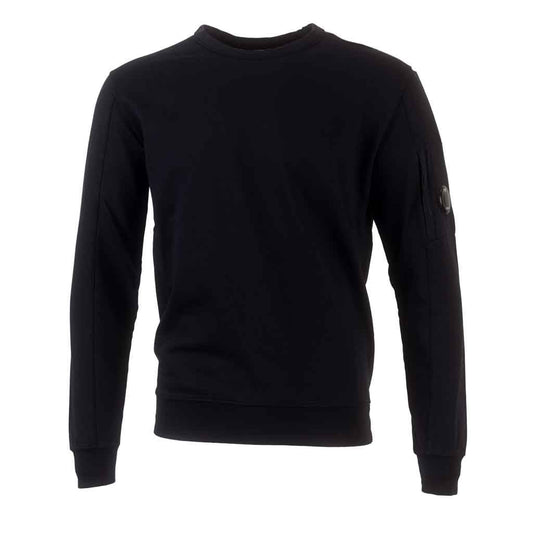 C.P. Company Light Fleece Lens Crewneck Sweatshirt in Total Eclipse