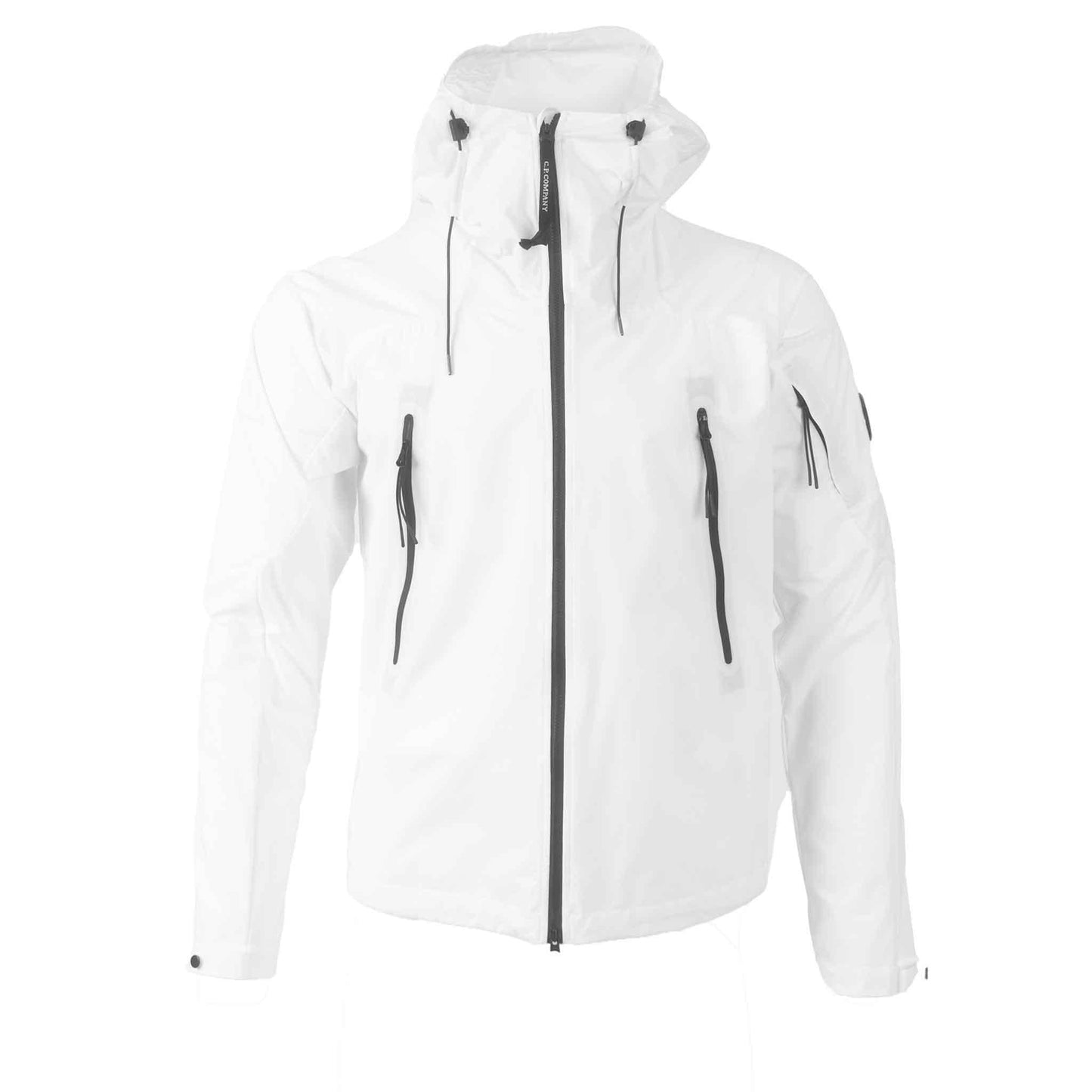 C.P. Company Pro-Tek Lens Hooded Jacket in Guaze White