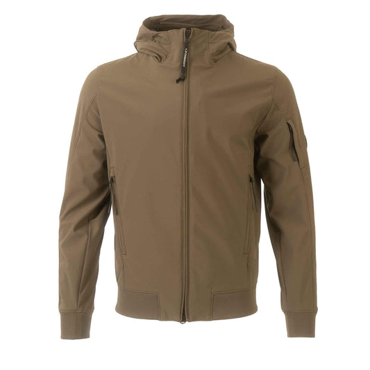 C.P. Company Shell-R Lens Hooded Jacket in Ivy Green