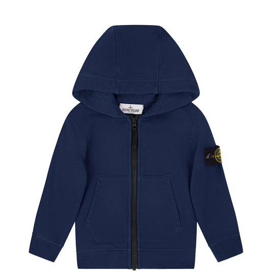 Stone Island Junior Navy Zip Hoodie