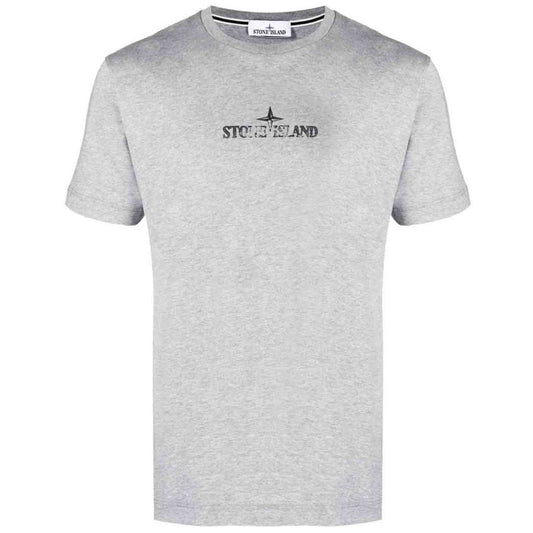 Stone Island Grey Logo T-Shirt