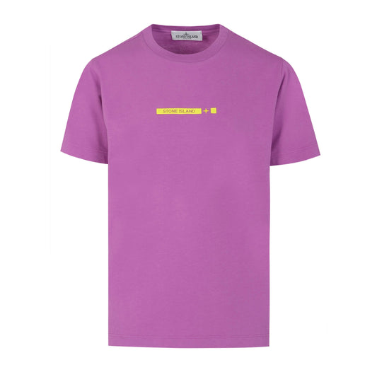 Stone Island Junior Purple Logo T-Shirt