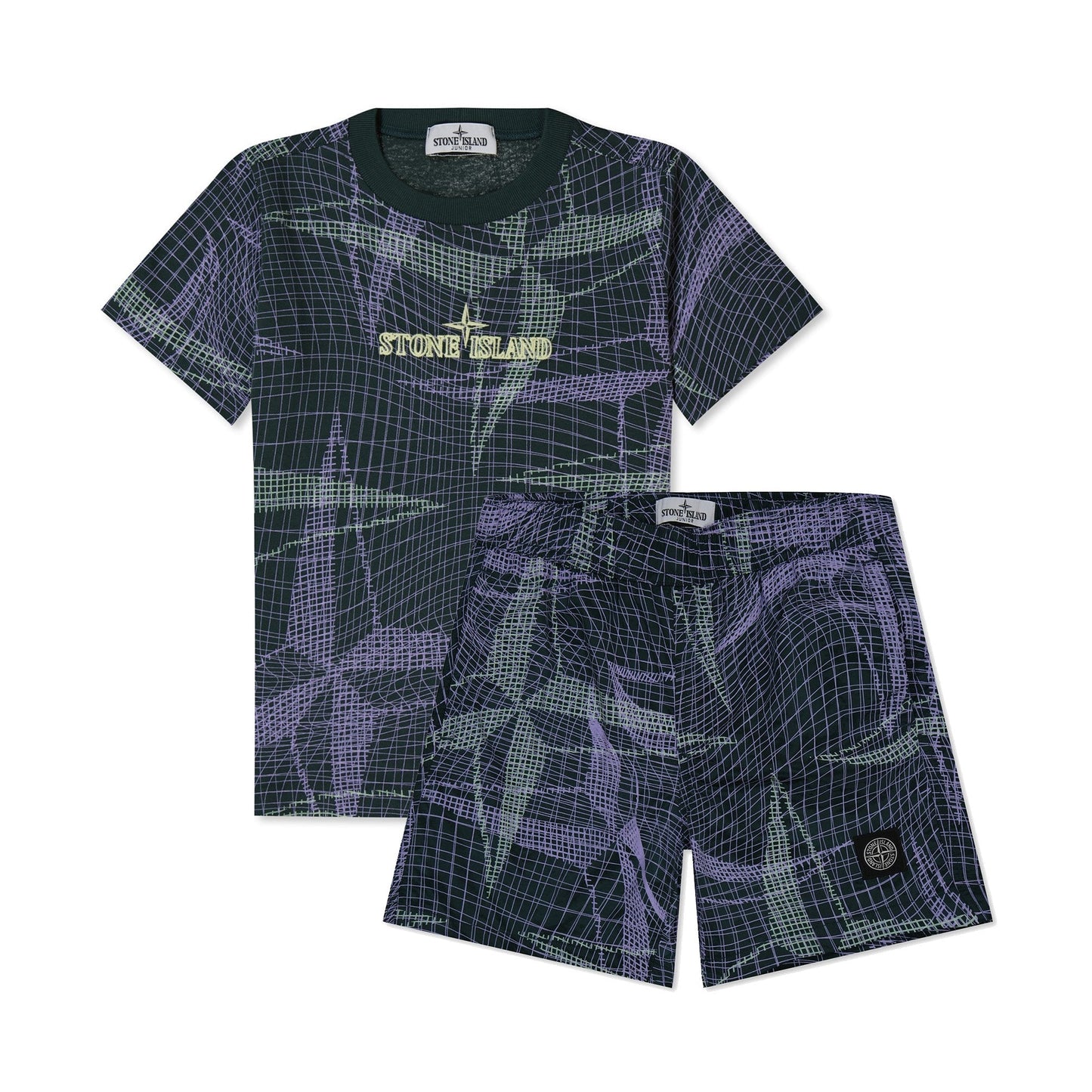 Stone Island Junior Compass Print Set