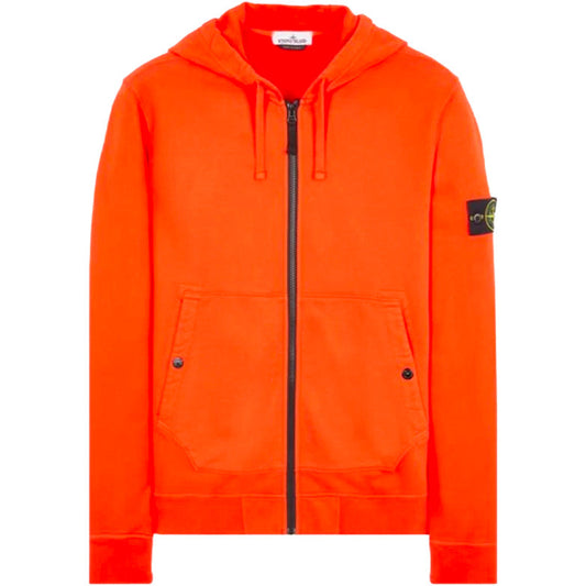 Stone Island Brushed Cotton Full Zip Hoodie