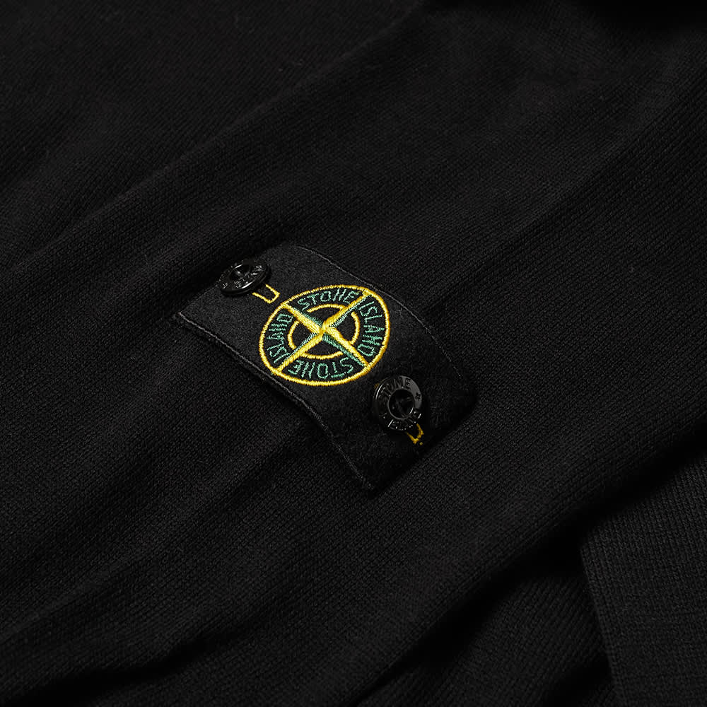 Stone Island Junior Black Classic Crew Knit
