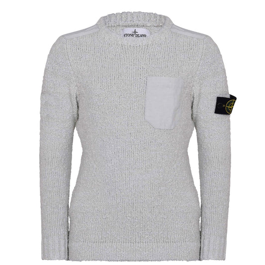 Stone Island Junior Grey Knit Sweat