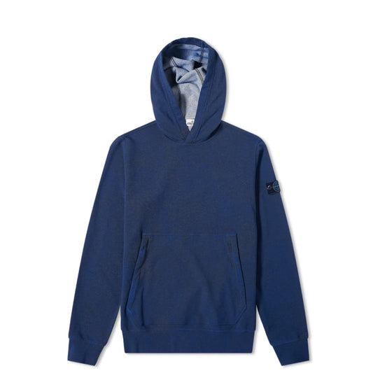 Stone Island Junior Navy Dust Treatment Hoodie