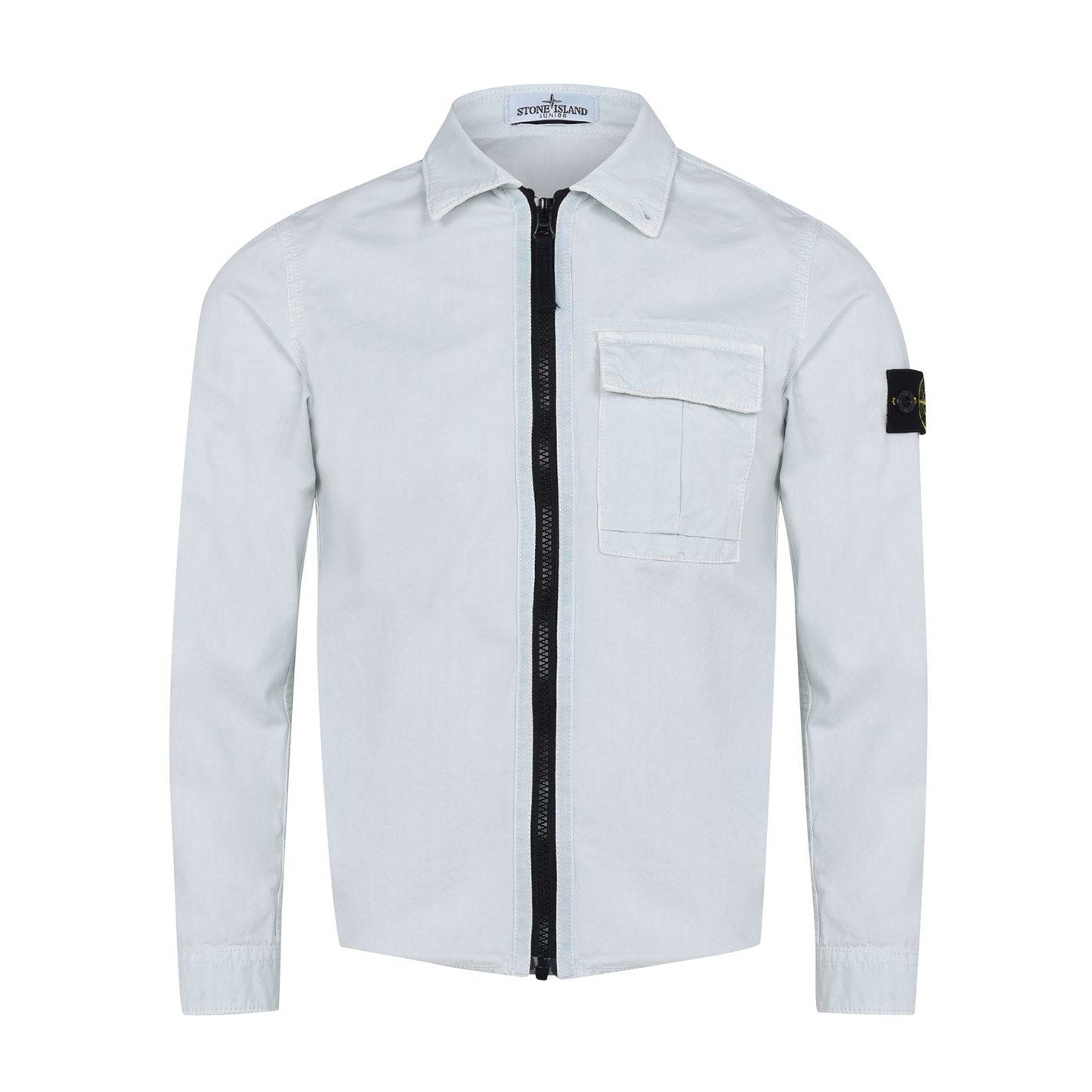 Stone Island Junior Pale Blue Overshirt