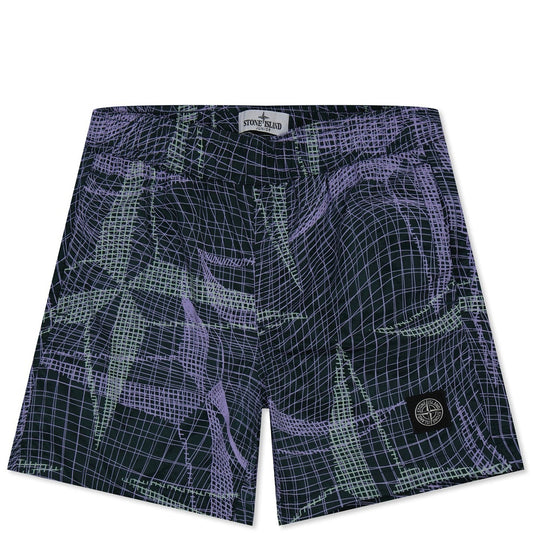 Stone Island Junior Compass Print Swimshorts