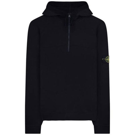 Stone Island Black 1/4 Zip Hoodie